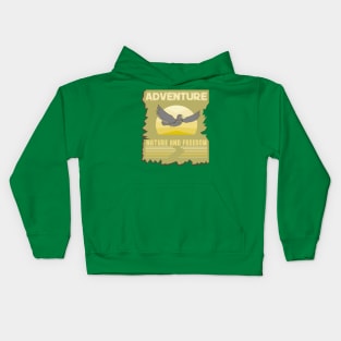 Adventure nature and freedom Kids Hoodie